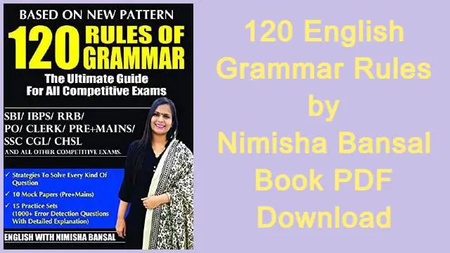 120 Rules of Grammar by Nimisha Bansal PDF