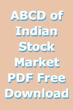 ABCD of Indian Stock Market PDF Free Download
